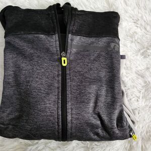 Russell Athletic Boy's Size Large Charcoal and Black Zip-Up Jacket